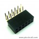 Pin Socket (2.54mm, Right Angle, 2x6 Way)