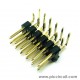 Pin Header (2.54mm, Right Angle, 2x6 Way, A:6mm)