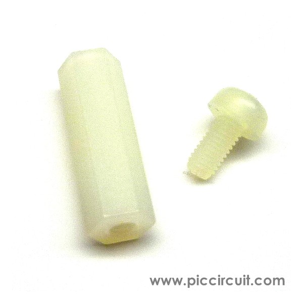 Plastic Screw & Spacer (Spacer L18mm)