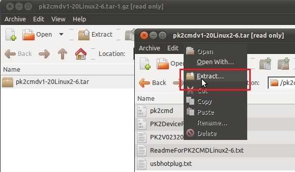 Extract .tar.gz file
