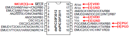 dsPIC Series ICSP Wiring Diagram