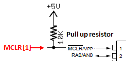 Pull-up Resistor for MCLR pin