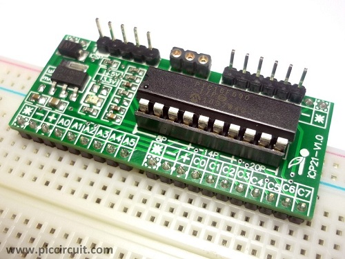 iBoard Tiny x20 with breadboard