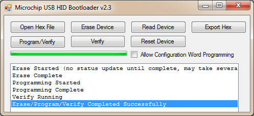 Microchip USB HID Bootloader