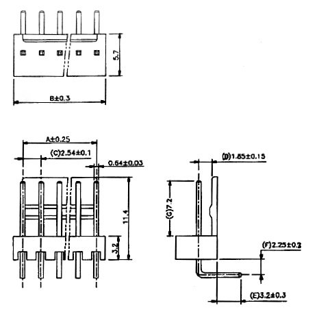 Wafer Header Right Angle