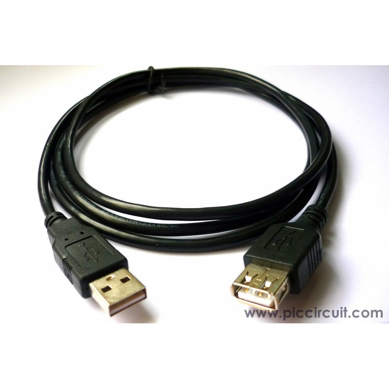 1.5 Meter USB 2.0 Shielded Cable (A-Male to A-Female)