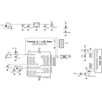 Tutorial 2 - LCD Demo Schematic