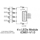 iCM01 - 4 x LEDs Module Schematic