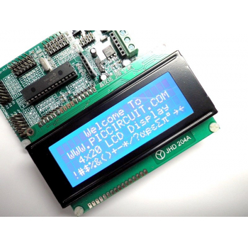 4x20 LCD Display (Blue Backlight) with iBoard