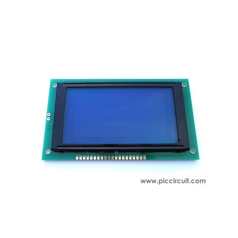 64x128 Graphic LCD Display (Blue Backlight)