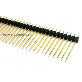 Pin Header (2.54mm, Straight, 1x40 Way, A:17mm)