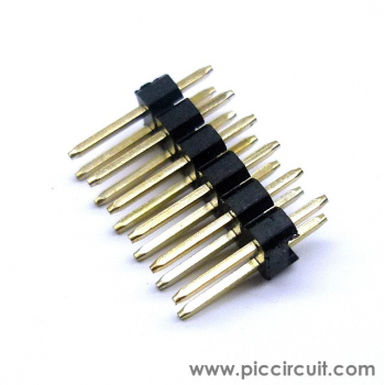 Pin Header (2.54mm, Straight, 2x6 Way, A:6mm)