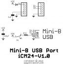 iCM24 - Mini-B USB Port Schematic
