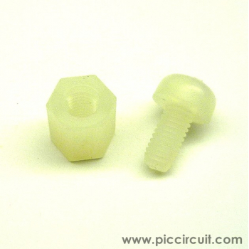 Plastic Screw & Spacer (Spacer L:6mm)