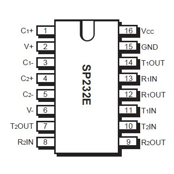 SP232EEP (RS232 Driver, PDIP-16)