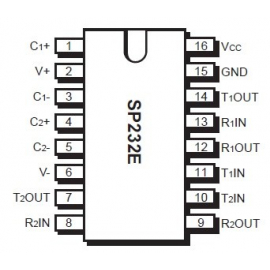 SP232EEP (RS232 Driver, PDIP-16)