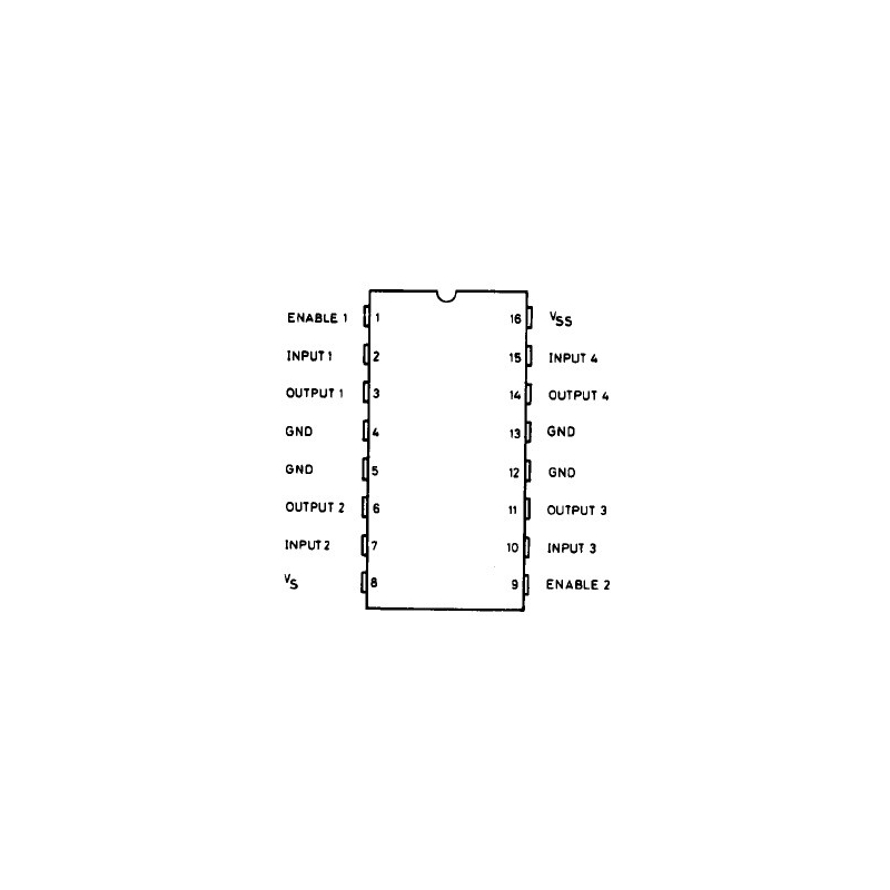 L293D (Quadruple Half-H Drivers, PDIP-16)