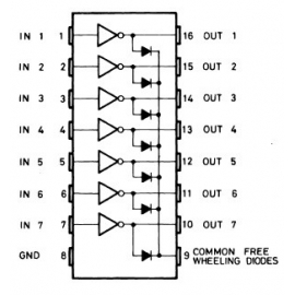 ULN2003A (7x Darlington Array, PDIP-16)