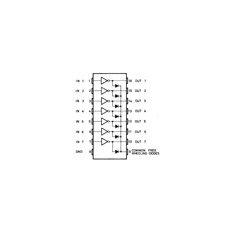 ULN2003A (7x Darlington Array, PDIP-16)