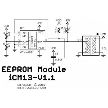 iCM13v1.1 - EEPROM Module Schematic