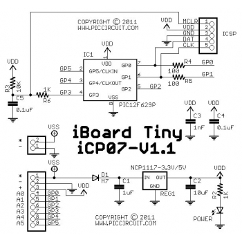 iCP07v1.1- iBoard Tiny Schematic