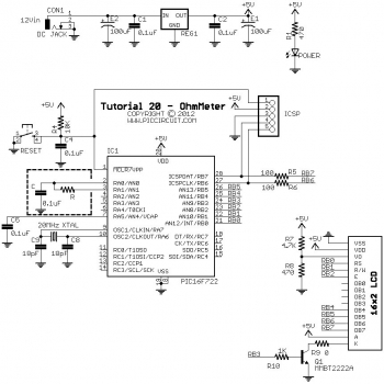 Tutorial 20 - OhmMeter Schematic