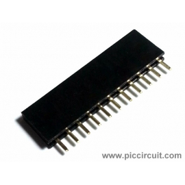 Pin Socket (2.54mm, Straight, 1x11 Way)