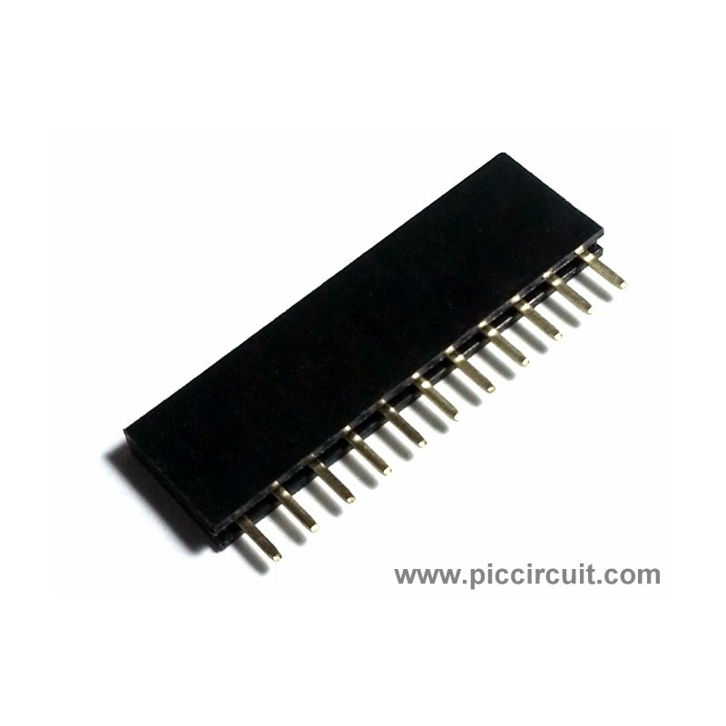 Pin Socket (2.54mm, Straight, 1x11 Way)