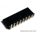 Pin Socket (2.54mm, Right Angle, 1x9 Way)