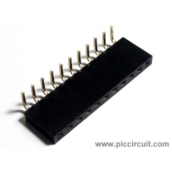 Pin Socket (2.54mm, Right Angle, 1x11 Way)