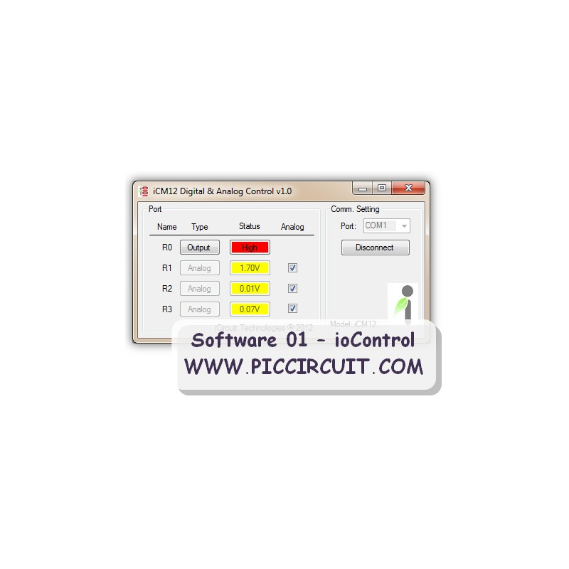 Software 01 - ioControl (Digital Control & Analog Reading)