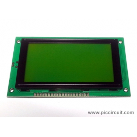 128x64 Graphic LCD Display (Yellow Backlight)
