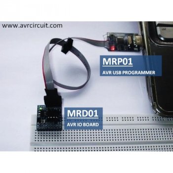 MRP01 - AVR USB Programmer with MRD01 AVR IO Board