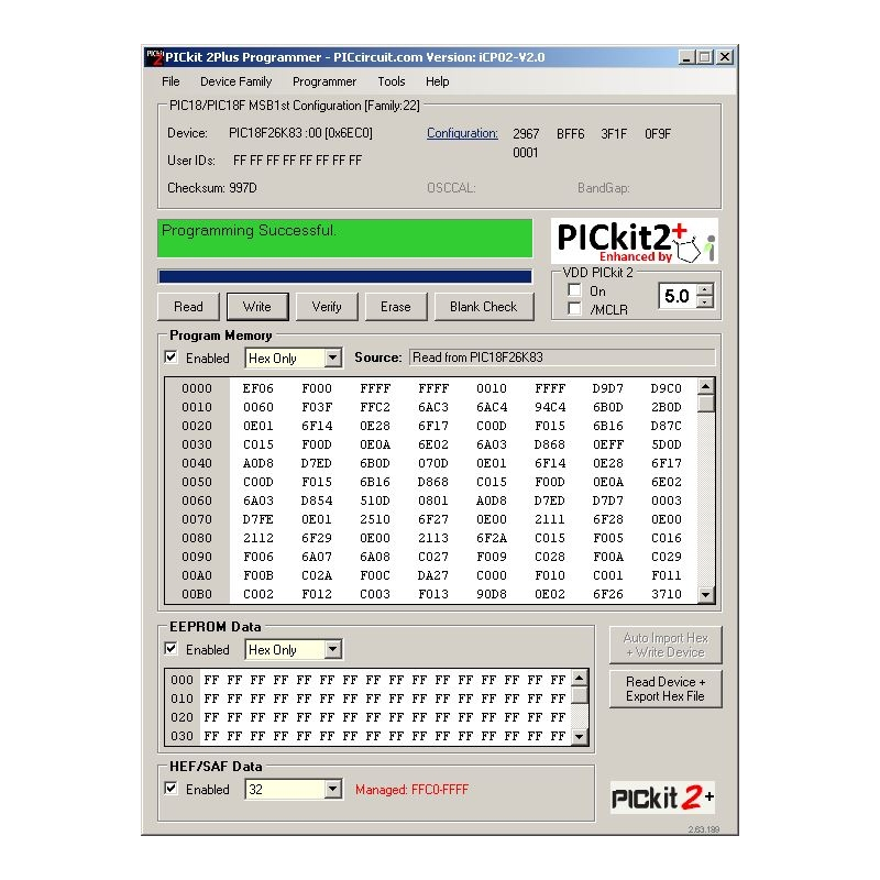 PICkit2 Plus (Enhanced PICkit2 Version)